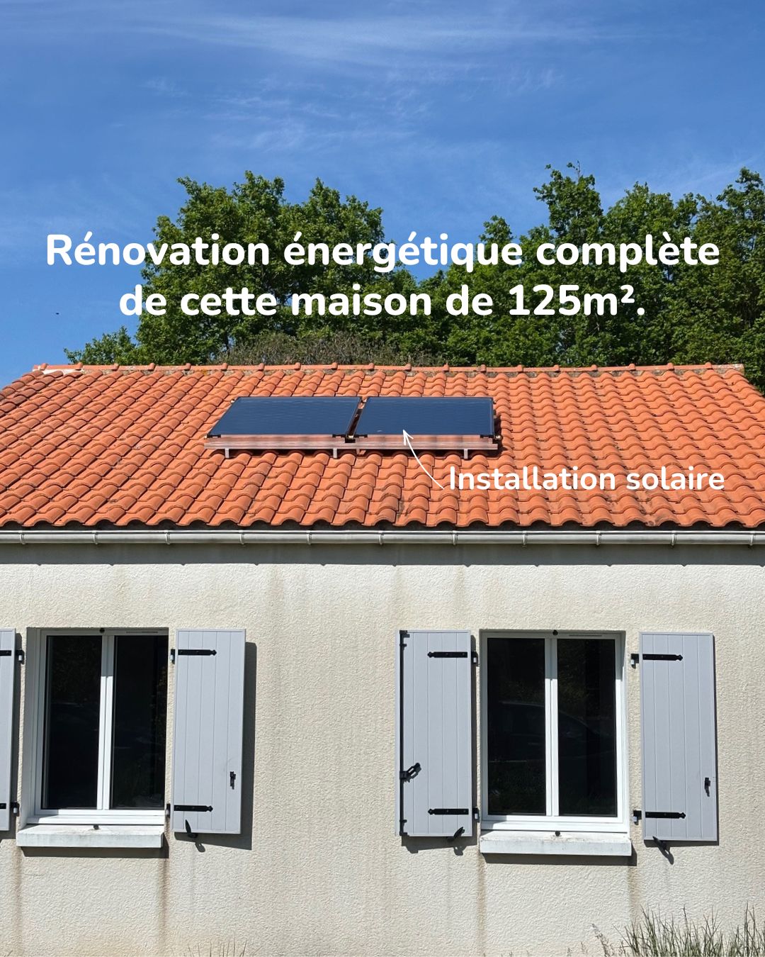 Rénovation énergétique globale pour cette maison